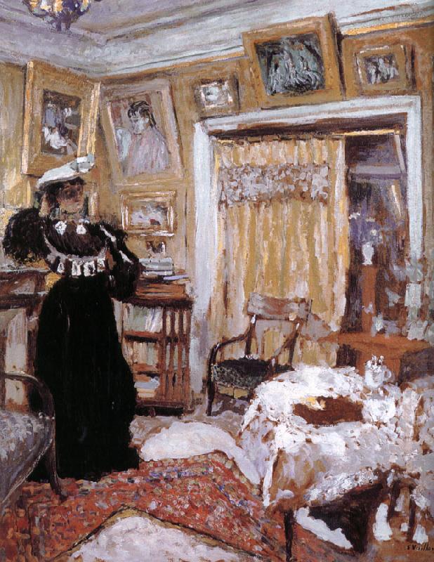 Edouard Vuillard Wear black clothes woman